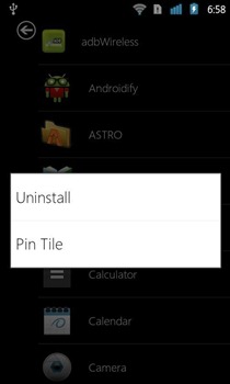 WP7 Launcher Android Pin Tile WP7 Launcher Android Pin Tile