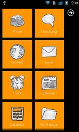 WP7 Launcher Android Theme Orange WP7 Launcher Android Theme Orange