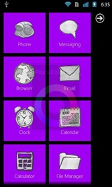 WP7 Launcher Android Theme Purple WP7 Launcher Android Theme Purple