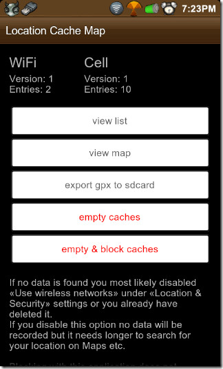 Location-Cache-Homescreen Location-Cache-Homescreen