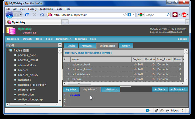 MyWebSql -2 MyWebSql -2