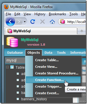MyWebSql - 3 MyWebSql - 3