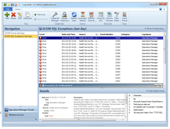 Operations Manager and Windows Event Log Analysis Tool Log Smith Operations Manager and Windows Event Log Analysis Tool Log Smith