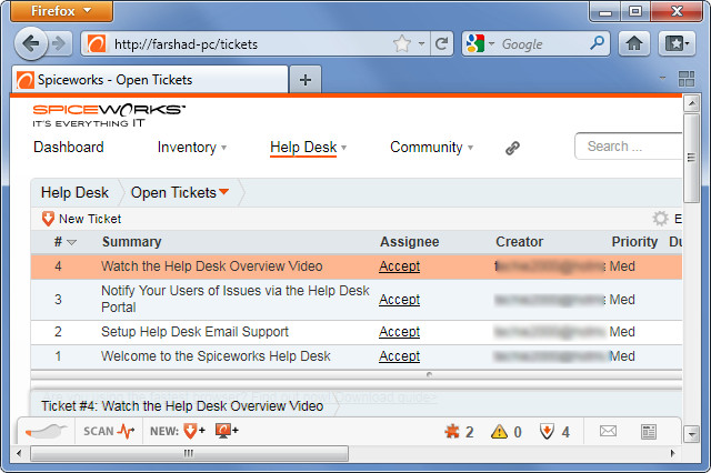 install spiceworks in linux