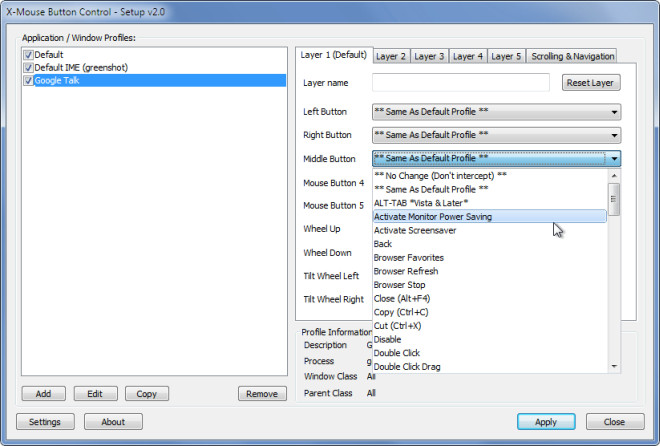 xmouse button control brightness up doesnt work