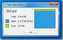 Android-Commander - Size Information