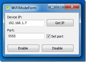 Android-Commander - WiFi Mode