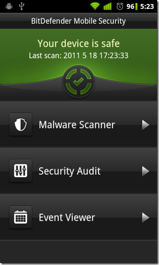 BitDefender-For-Android-Homescreen BitDefender-For-Android-Homescreen