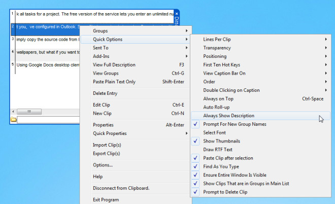 Import properties. Quick properties.