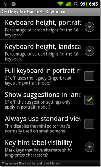 Hacker's Keyboard for Android 