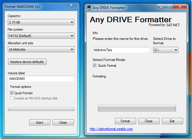 Can't Format USB Any External Try Using Any Drive