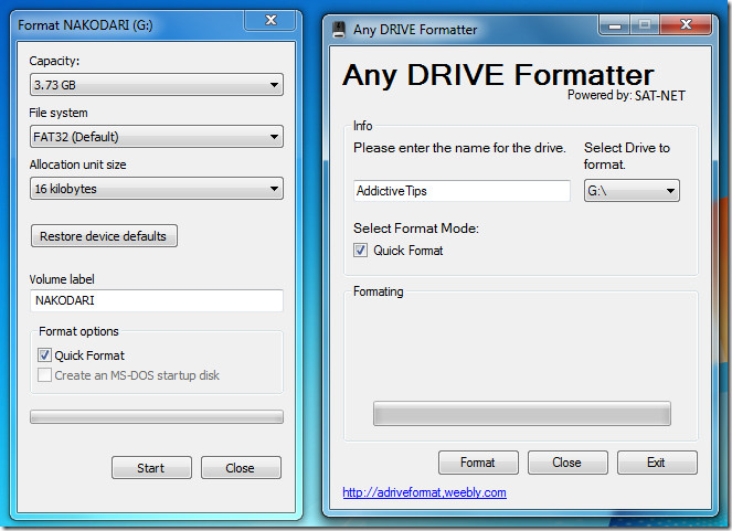 any drive formatter any drive formatter