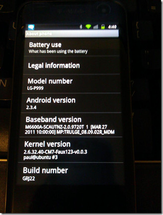 AOSP-2.3.4-Gingerbread-G2X image