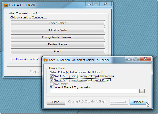LocK-A-FoLdeR: Protect Your Confidential Data with Ease