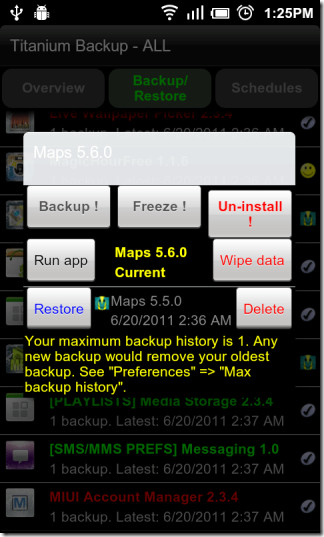 Back-up-Maps Data Back-up-Maps Data