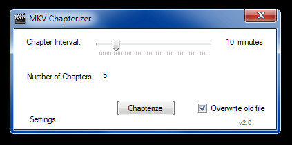 MKV Chapterizer MKV Chapterizer
