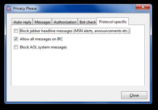 protocol Specific protocol Specific