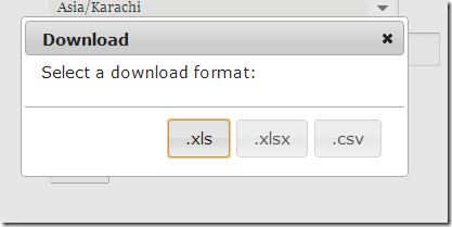 Gcal2Excel format selection Gcal2Excel format selection