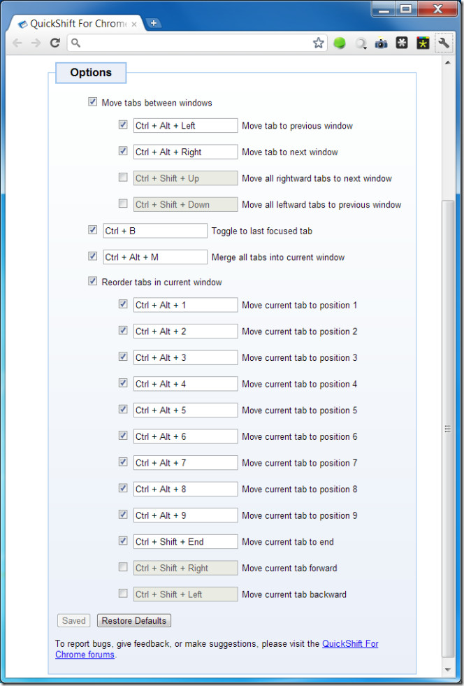 QuickShift For Chrome QuickShift For Chrome