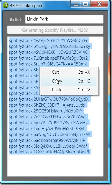 Spotify Playlist Generator
