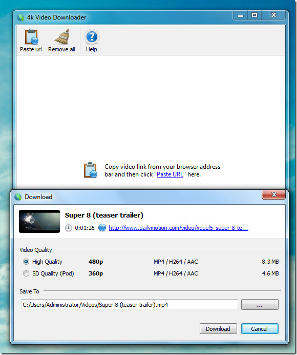 4k video downloader will only extract audio