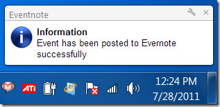 eventnote desktop notification