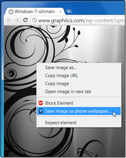 Convert Any Image/Photo Into A Wallpaper For Your Phone In Chrome