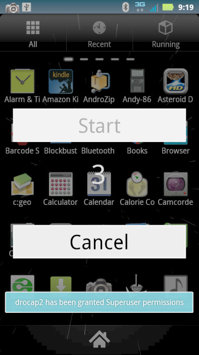 Root para MotoDroid 3 en 1 click