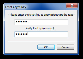 Enter Crypt Key Enter Crypt Key