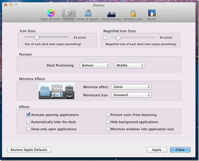 settings settings