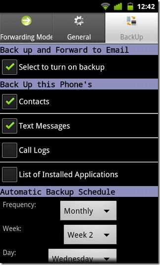 Advers control sms