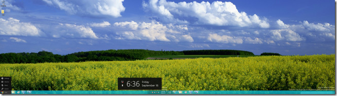 Trải nghiệm hình nền mở rộng và thanh tác vụ trên hai màn hình đẹp mắt khi sử dụng Windows