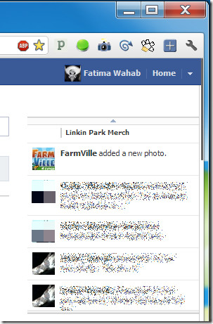 Facebook news ticker Facebook news ticker