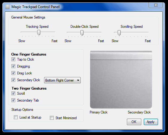 mac trackpad gestures for windows 7