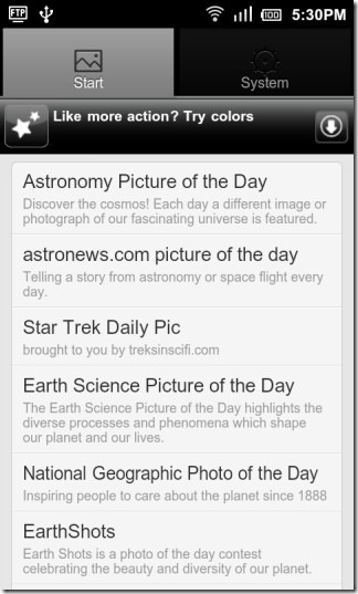 Picofday_Android_Settings