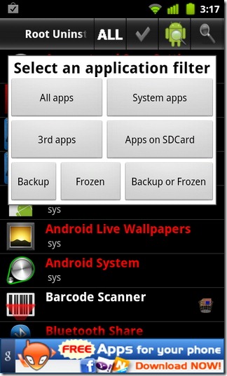 Root Uninstaller: Freeze, Backup, Restore & Batch Uninstall Android Apps