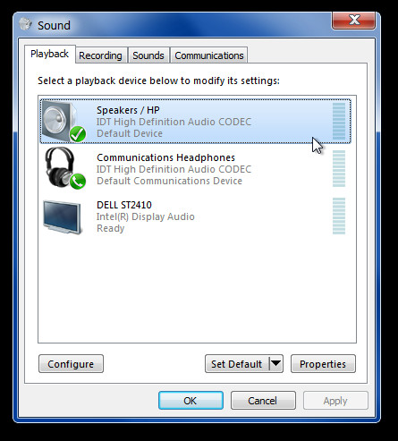 Audio por hdmi top windows 7