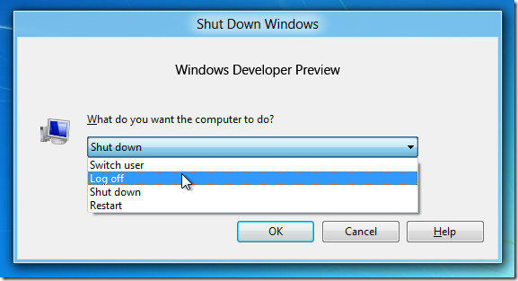 hotkey shutdown