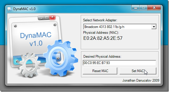 mac address changer mac address changer