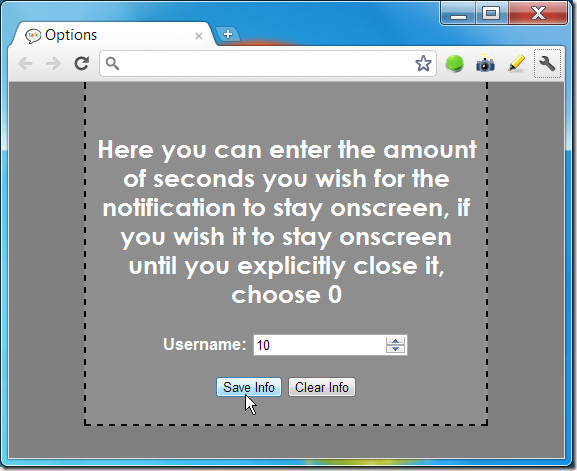 GTalk Contact Notifications options