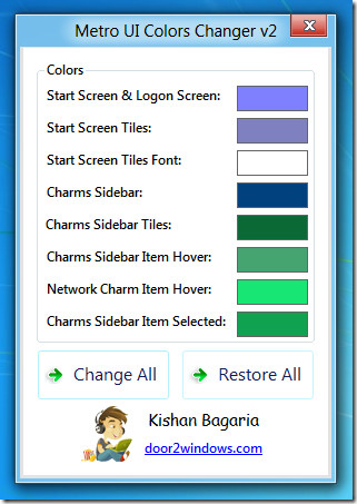 How To Change Colors Of Windows 8 Metro UI Elements