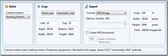 Microsoft Image Composite Editor Options Microsoft Image Composite Editor Options