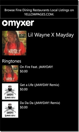 Myxer for WP7