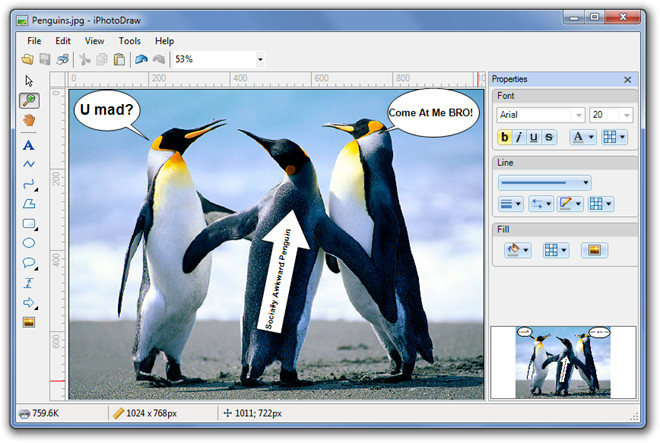 Penguins.jpg - iPhotoDraw Penguins.jpg - iPhotoDraw