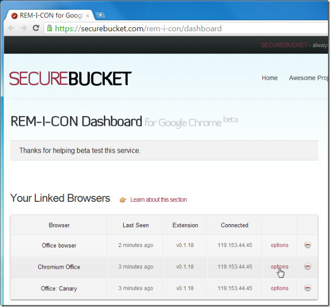 REM-I-CON dashboard REM-I-CON dashboard