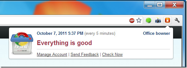 REM-I-CON icon and pop-up REM-I-CON icon and pop-up