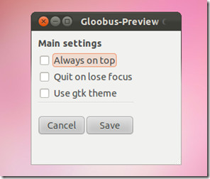 Settings menu Settings menu