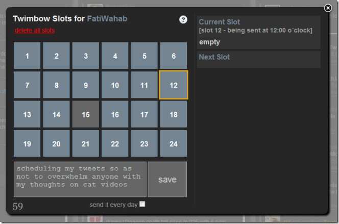 Twimbow schedule tweets Twimbow schedule tweets