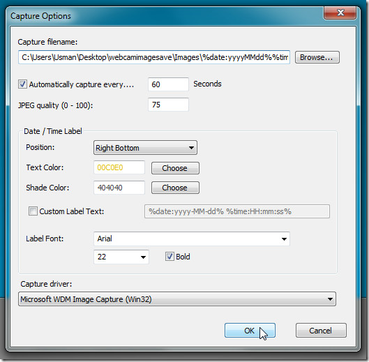 WebCamImageSave pref WebCamImageSave pref