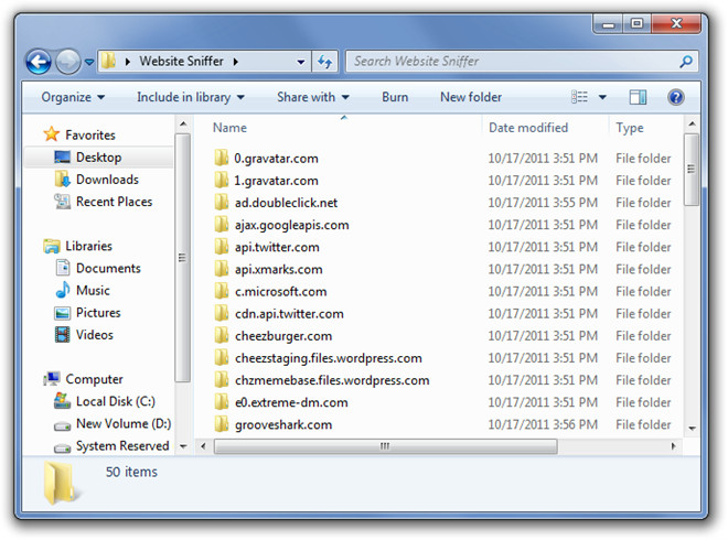 Website Sniffer Folder 2